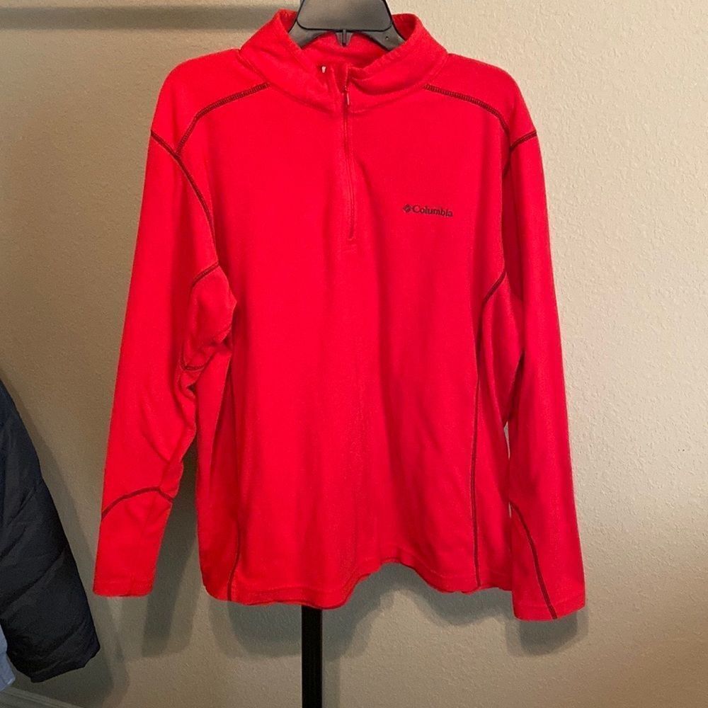 Columbia  red fleece